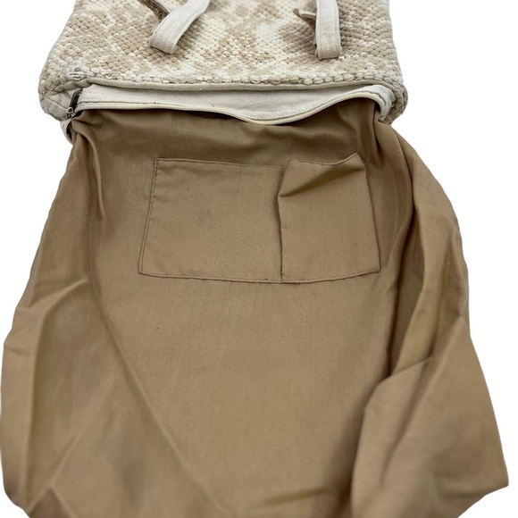 Lulus Beige Woven Tote Bag Large With Tassel - Picture 9 of 16